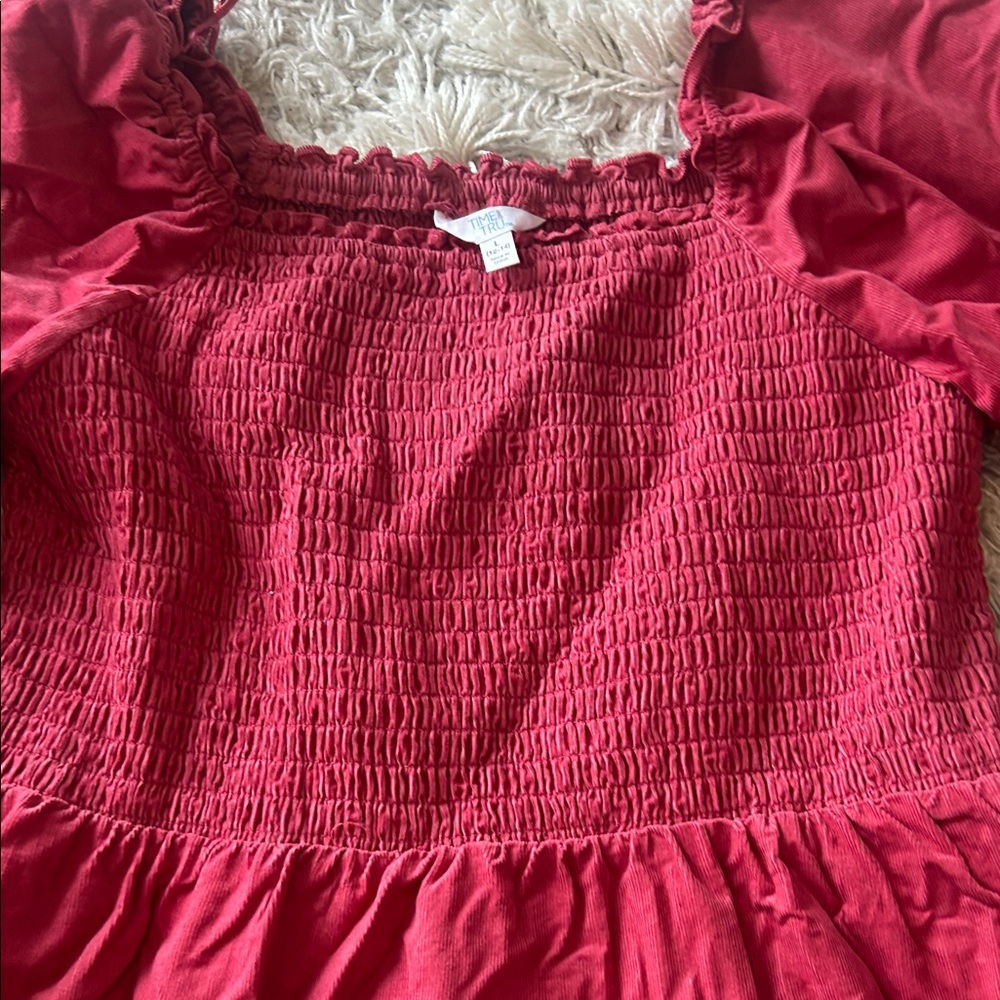 Time and Tru Burgundy Casual Dress - Picture 6 of 6